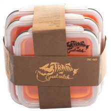 Набір з 3х контейнерів силіконових Tramp TRC-089-orange