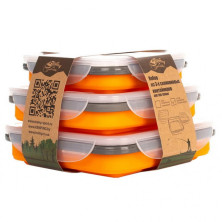 Набір з 3х контейнерів силіконових Tramp TRC-089-orange