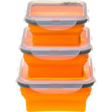 Набір з 3х контейнерів силіконових Tramp TRC-089-orange