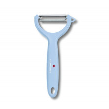 Кухонний набір з 3-х предметів Victorinox Swiss Classic Trend Colors Paring Knife Set with Tomato and Kiwi Peeler (6.7116.33L22), блакитний