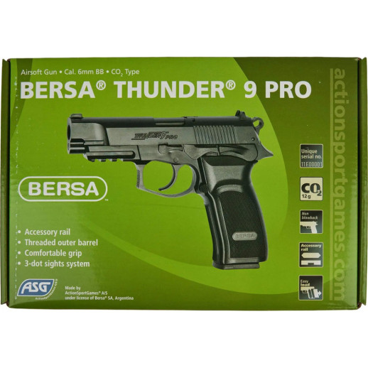 Пістолет страйкбольний ASG Bersa Thunder 9 PRO CO2 кал. 6 мм