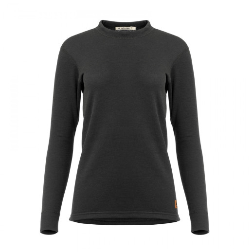 Термокофта жіноча Aclima WoolTerry 220 Crew Neck Jet Black L