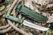 Ніж Kizlyar Supreme Senpai сатин, сталь aus8, зелений