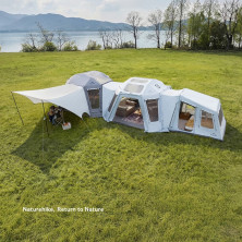 Намет восьмимісний надувний Naturehike Gen Air FL CNK2550WS046, світло-сірий