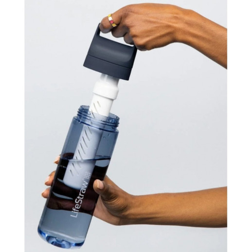 Пляшка-фільтр для води LifeStraw Go Filter Bottle, 650 мл, Aegean Sea (LSW LGV422ASWW)
