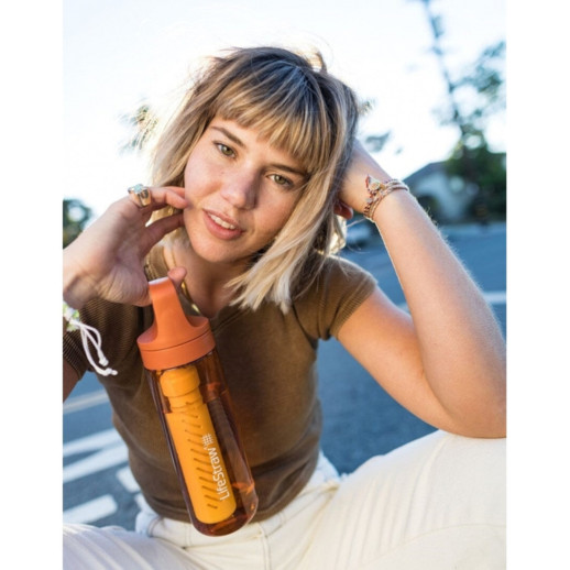 Пляшка-фільтр для води LifeStraw Go Filter Bottle, 650 мл, Aegean Sea (LSW LGV422ASWW)