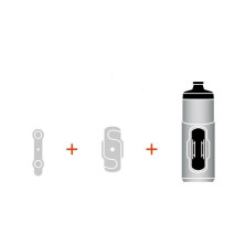 Фляга XLC WB-K04, 650 мл, сіра, без адаптера