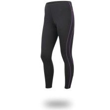 Штани жіночі Lasting WASA, чорні з червоними смужками M