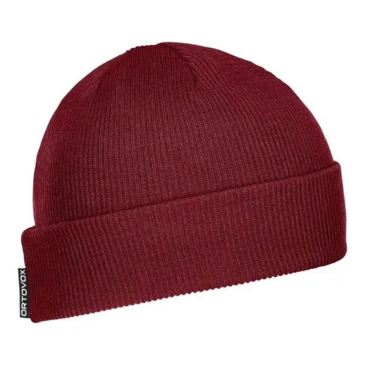 Шапка Ortovox NICHOLSON RIB BEANIE (2025) dark blood - червоний