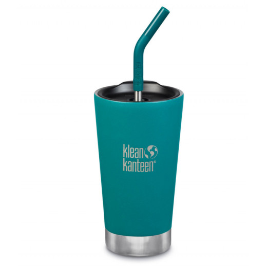 Термостакан тамблер з соломинкою Klean Kanteen ізольований стакан Emerald Bay 473 мл