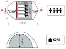 Намет Sol Camp 4, SLT-022.06