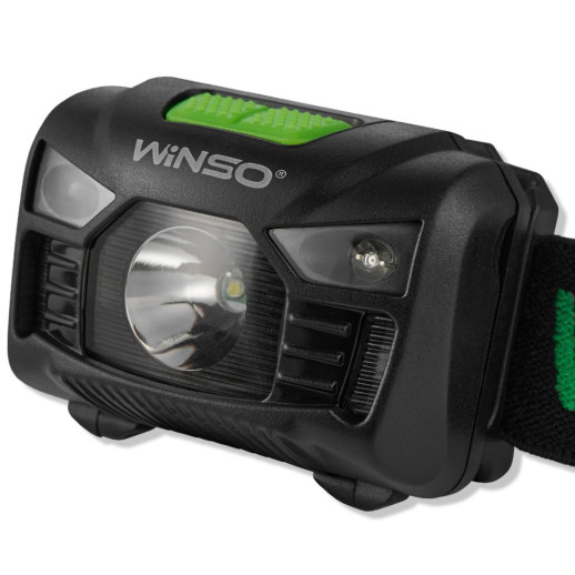 Ліхтар налобний Winso 100Lm, 3W LED, 3xAAA, Sensor White/Red