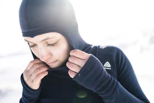 Худі жіночі Aclima WarmWool 200 Hood Sweater Women Jet Black XS