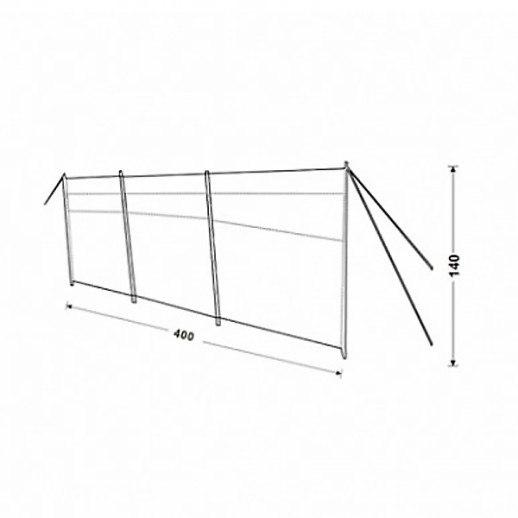 Тент вітрозахисний KingCamp Windscreen (KT3066) Green