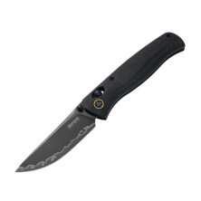 Ніж складаний туристичний SRM Medal (8,2 см) 140Cr / Micarta, чорний