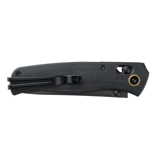 Ніж складаний туристичний SRM Medal (8,2 см) 140Cr / Micarta, чорний