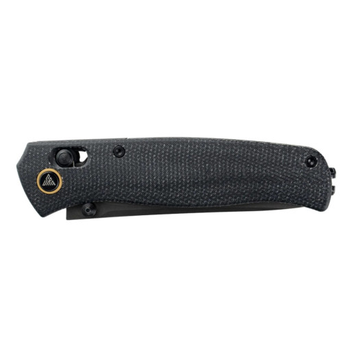 Ніж складаний туристичний SRM Medal (8,2 см) 140Cr / Micarta, чорний