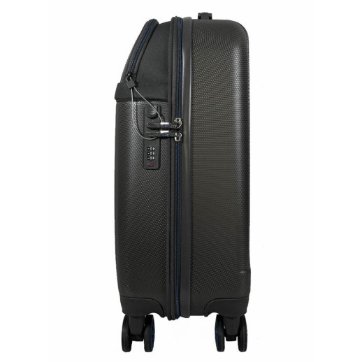 Валіза Semi Line 20" (S) Dark Brown/Blue Line (T5736-1)