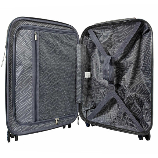 Валіза Semi Line 20" (S) Dark Brown/Blue Line (T5736-1)