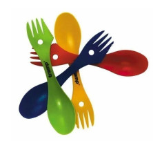 Ложка-вилка (ловилка) пластмасова Tramp жовта