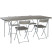 Стіл зі стільцями набір столів і стільців Vango Orchard XL 182 Сірий (TBNORCHARG10TET)