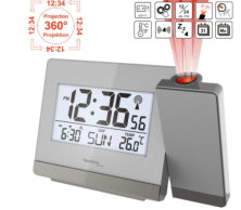 Годинники Проекційні Technoline WT538-сріблясті /сірі