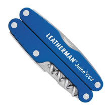 Мультитул Leatherman Juice CS4-Glacier Blue, шкіряний чохол, подарункова упаковка