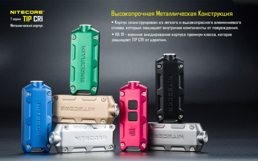 Ліхтар Nitecore TIP CRI чорний