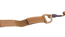 Страхувальний шнур Grand Way S04 з D-кільцем і карабіном коричневий