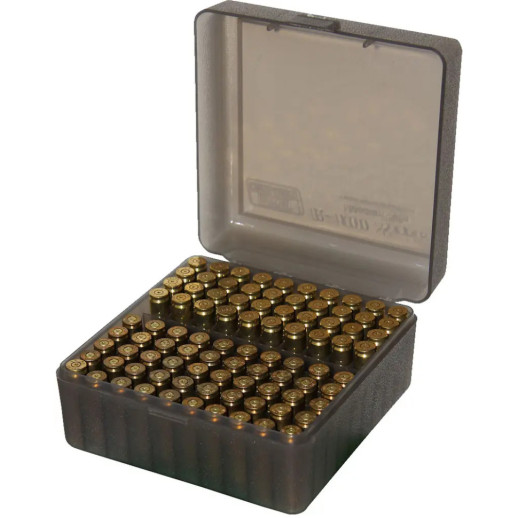 Кейс MTM для патрон. 308 Win на 100шт. димчастий