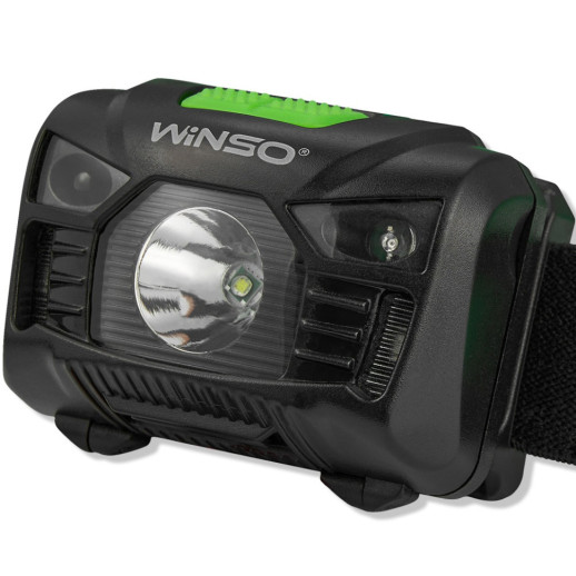 Ліхтар налобний Winso 150Lm, 3W LED, 1200mAh, Sensor White/Red