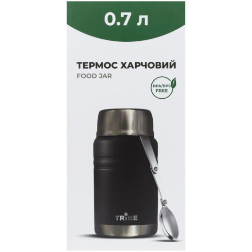 Термос Tribe Food Jar харчовий 0,7 л T-DE-0023, black