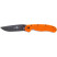 Ніж Ontario Knife RAT I Black Blade Linerlock orange