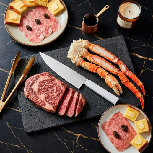 Ніж кухонний Butterfork Chef’s Knife AR-RPM9 ABS Light Grey