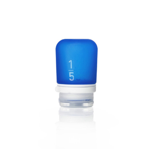 Силіконова пляшечка Humangear GoToob + Small, темно-синя