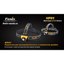 Налобний ліхтар Fenix HP01 XP-G (R5), зелений