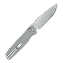 Ніж складаний туристичний SRM Terrier (9 см) 140Cr / G10 сірий