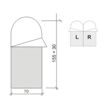 Спальний мішок Terra Incognita Asleep 200 JR l зелений