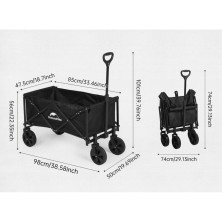 Складаний візочок Naturehike CNK2300JU014, чорний