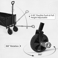 Складаний візочок Naturehike CNK2300JU014, чорний