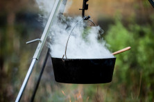 Казан-жарівня чавунна Petromax Dutch Oven ft12 плоске дно 10,8 л