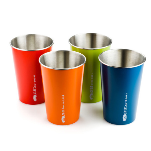 Комплект з 4-х склянок GSI Outdoors Glacier Stainless Pint Set (multi)