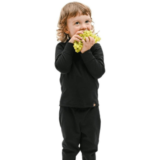 Термофутболка дитяча Turbat Yeti Top Kids anthracite black - 104 - чорний