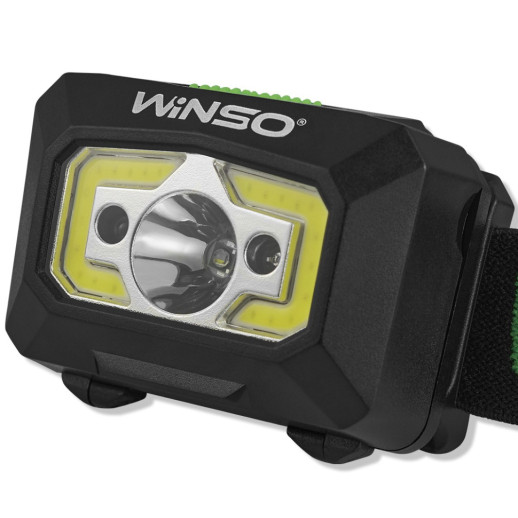 Ліхтар налобний Winso 150Lm, 3W XPE+ COB, 1200mAh, Sensor White/Red