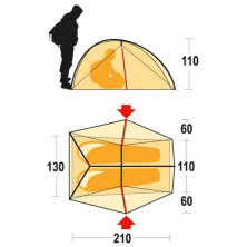 Намет Ferrino Atrax 2 оливково-зелений