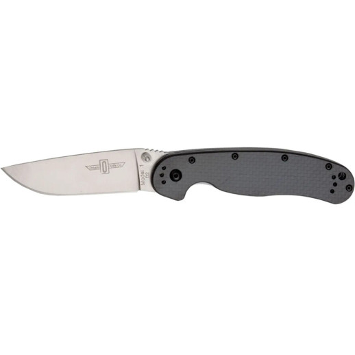 Ніж Ontario Knife RAT I Carbon Fiber D2 Steel black