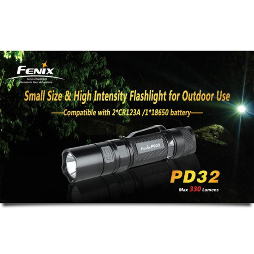 Кишеньковий ліхтар Fenix PD32, сірий, XP-G LED S2, 740 люмен