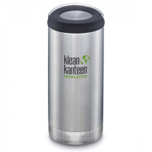 Термобутилка Klean Kanteen tkwide loop Cap матова нержавіюча сталь 355 мл