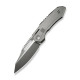 Ніж складаний туристичний Weknife Bogey (9.3 см) Bohler M390 / Titanium сірий