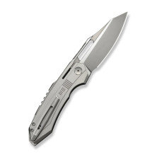 Ніж складаний туристичний Weknife Bogey (9.3 см) Bohler M390 / Titanium сірий